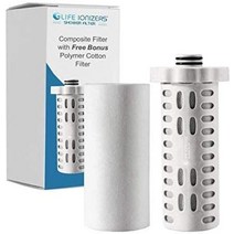 Life Ionizer 샤워 필터 교체품은 면 필터가 있는 활성탄 섬유 합성 필터를 사용하여 염소 독소 오염 물질을 99% 제거합니다