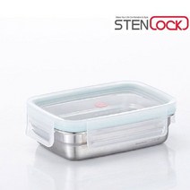 스텐락 반찬통 직사각 3호 350ml 1P 스텐 용기 77356EA, 본상품