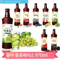 에이드 만들기 재료 970ml 카페 음료 베이스 자몽 청포도 과일 농축액 원액, 감식초 (W71127E)