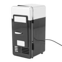 음료수 소형 1인가구 쇼케이스 가정용 미니 냉장고Usb Mini Fridge Cold Drop Shpping Freezer Small Porta, 01 Black