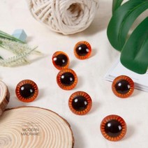 7컬러 나사형 인형눈알 28mm 마크라메 재료, ★쾍_다크브라운(28mm)