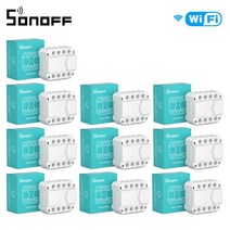 SONOFF 와이파이/ZigBee 미니 스마트 스위치 R2/미니 R3 / ZBMINI ZBMINI-L 음성 제어 Ewelink Alexa Google 홈, CHINA, S-Mate 10Pcs
