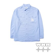 MLB) 베이직 옥스포드 셔츠 3AWS03014-07BLL