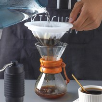 고밀도 메시필터 거름망 2종 과즙 두유 커피 차 여과 재사용가능 다용도 필터거름망, 200메시