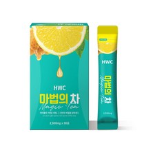HWC 마법의차 1박스 30포 녹차 꿀 레몬 우엉 호박 우바홍차 함유, 30포 2박스 2개월분