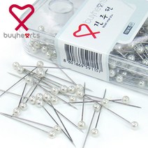 바이하츠 진주핀 MP/시침핀/다용도핀/봉제핀/재단핀/옷수선, 1통, 1통