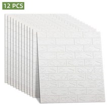 써모사이딩 거실아트월 템버보드 폼패널 4812pcs 자체 접착 폼 벽지 방수 3d 벽돌, 12pc70x77x0.3cm-53