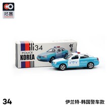 164 현대 아반떼 경찰차 자동차 모형 다이캐스트, 1 대 64 아반떼 경찰차