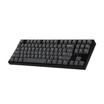 COX CK87 BT 게이트론 블루투스 5.0 텐키리스 기계식 게이밍 키보드 블랙 색상 황축