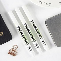 흰색 마커펜 부드럽게 잘 쓰여지는 화이트 펜