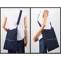 중학생 보조가방 캐주얼 에코크로스백 여성가방 심플가방