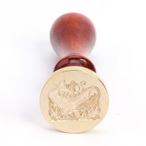 인테리어 소품 생활용품 악세서리 거실꾸미기1pc fire paint seal 왁스 인감 스탬프 헤드 나무 손잡이 결혼식 크리스마스 초대 서명 어린이 장난감 세트, 초콜릿, 협력사