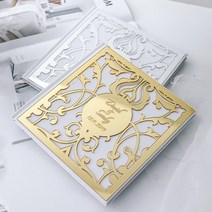 사용자 정의 아크릴 거울 흰색 빈 방명록 결혼식 서명 방명록 개인화 된 세례 앰프 파티 장식 호의 선물, 금 거울, 01 Gold Mirror