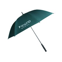 티욘드 초발수코팅 골프 장우산 장양산 초대형 특대형 UV차단 암막 자동 우산, 그린/로고형 TYGR-01