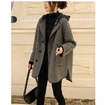 겟템- 캐주얼 체크 패턴 자켓