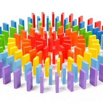 토도리브로 무지개 원목 도미노 350pcs, 단일옵션