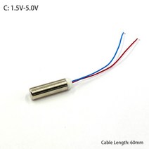 진동모터 전기모터 서보모터DC 1.5V 3V 3.7V 5V 6V 방수 진동 모터 미니 마이크로 7MM 코어리스 캡슐 형 미, 03 C 1.5V-5V