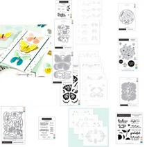 페이퍼 커팅 아트 만화경 회전 교차로 지우기 우표 금속 절단 다이 스텐실 diy 스크랩북 종이 카드 수제 앨범 시트 2023 새로운 JX, m1120-m1124-set-13pc