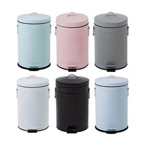 무소음 페달휴지통 클래식 러브빈 5L/12L/20L 5colors오션웰리빙159758, 블랙, 20L