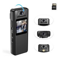 Vandlion A22 스포츠 DV 카메라 HD 1080P 캠코더 녹화 적외선 LCD 화면 DVR 오디오 비디오 지원128GB TF 카드, Black, Without TF Card