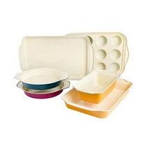 Spice by Tia Mowry Healthy 들러붙지않는 세라믹 Savory Saffron 6 Piece 카본 Steel 제빵기구 세트 - 다양한색상 (96227.06RR)