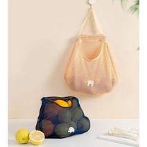 메쉬그물 다용도 과일보관망 야채보관망 장바구니 양파감자망, 네이비, 1개