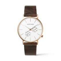 남성 가죽시계 CV607-WH/R.BK