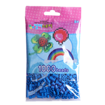컬러비즈 5mm55g1000개900원, S09_싱글비즈 연파랑(Light-Blue), 1000개