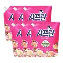[카퓌송센세이션] 샤프란 핑크센세이션 섬유유연제 로즈향 리필, 2.1L, 6개