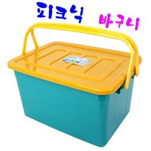 피크닉 바구니 배달바구니 다용도 바스켓, 3. 녹색 피크닉 바구니 (대)