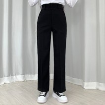 [150|160|170cm] 쫀쫀 투버튼 밴딩 슬랙스