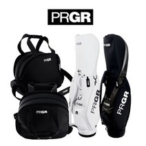 프로기아 2022 PRGR프로기어 GOLFBAG 캐디백 보스턴백세트 골프타임, 색상/화이트