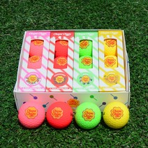 볼빅 츄파춥스 골프공 컬러볼 볼마커 모음, 1개, 더즌박스 12구