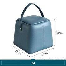 휴대용 의자 거실 커피 테이블 부드러운 소파 가죽 houndstooth 낮은 의자 방수 가정용 발판 신발 의자 pouf, d3