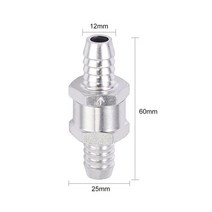 자동차 머플러 배기 튜닝 소음 Justech-1/2 인치 편도 연료 논리턴 체크 밸브 12mm 가솔린 디젤 오일 오토
