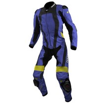 오토바이 바이크 슈트 코미네 프리미엄 가죽 수트 S-54 METALIC-BLUE, METALIC-BLUE-L