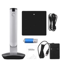 북스캐너 북스캔 책스캔 셀프북스캔 F50 접이식 HD 고속 USB 책 이미지 문서 카메라 스캐너 15MP A3 및 A4, 01 With USB Foot Pedal