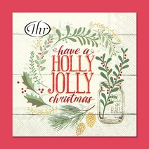 [에타홈] IHR 런치냅킨 Holly Jolly Christmas (L794400), 단품