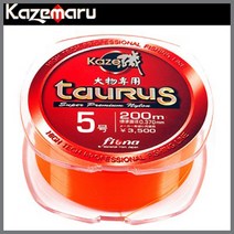 카제피싱 토러스 200m [대물전용원줄] 긴꼬리 참돔 부시리 방어 원줄, 10호