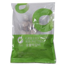 업소용 (도매가격) 청정원 숯불떡갈비 즉석조리식 도시락반찬 1kg 간편안주, 4팩