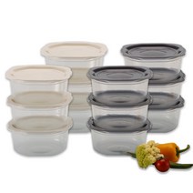 맛쿡 냉동고즉석밥용기 400mlx12개 전자렌지용기 환경호르몬없는 비스프리(BPA FREE) 투명 플라스틱 냉동밥보관용기 냉동실정리용기 밥소분 소분 통 식기세척기사용가능