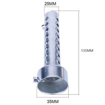 오토바이 배기 머플러 조절 가능 db 킬러 소음기 소음 제거기 유니버설 크롬 48mm, 팔꿈치