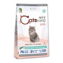 캐츠랑 NEW 전연령 올라이프 고양이 건식사료, 01 chicken&tuna(닭&참치), 3kg, 5개