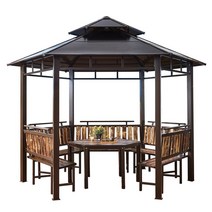 카페 정원주택 스카이어닝 테라스 썬룸 비가림막, 직경 3.5미터(테이블 O/천 O)