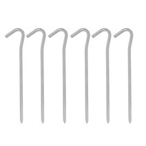 안전고정 텐트 캠핑팩 18cm 6P 실버 편리 차박 그늘막 천막 타프