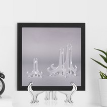 탁상용 액자 받침 웨딩포토 테이블 웨딩사진 액자, 상품선택, 3투명액자 거치대-대