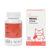 멍냥이랑 레날스타 강아지 고양이 신부전 신장 영양제 60g