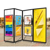 작품전시대 그림 갤러리 전시회 랙 미술품 전시 보드, 100 x 220cm