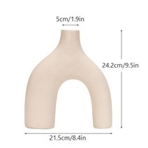 도자기화병 세라믹 꽃병 장식 화이트 인형 인테리어 초벌구이 현대 미술 북유럽 팜파스 잔디 말린 컨테이너 데스크탑, l