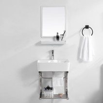 반다리세면대 간이 이케아 셀프 미니 이동식 하부장, 41CM 풀세트